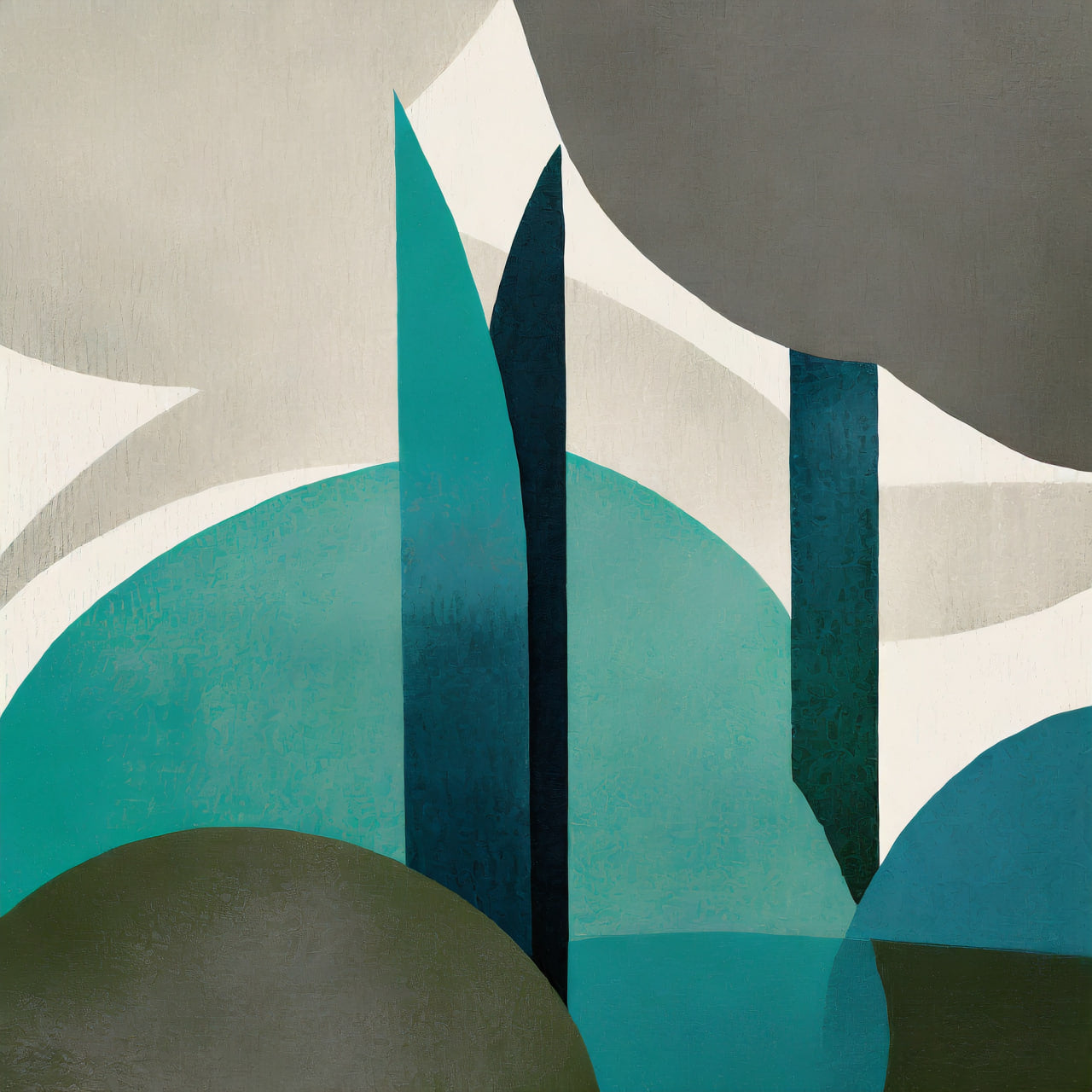 Teal Mid Century Printable Art  Boho Bedroom Wall Decor